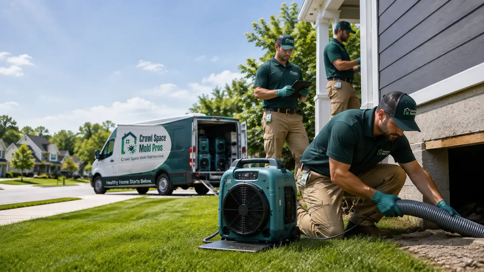 Crawl Space Mold Removal in Spiritwood, ND